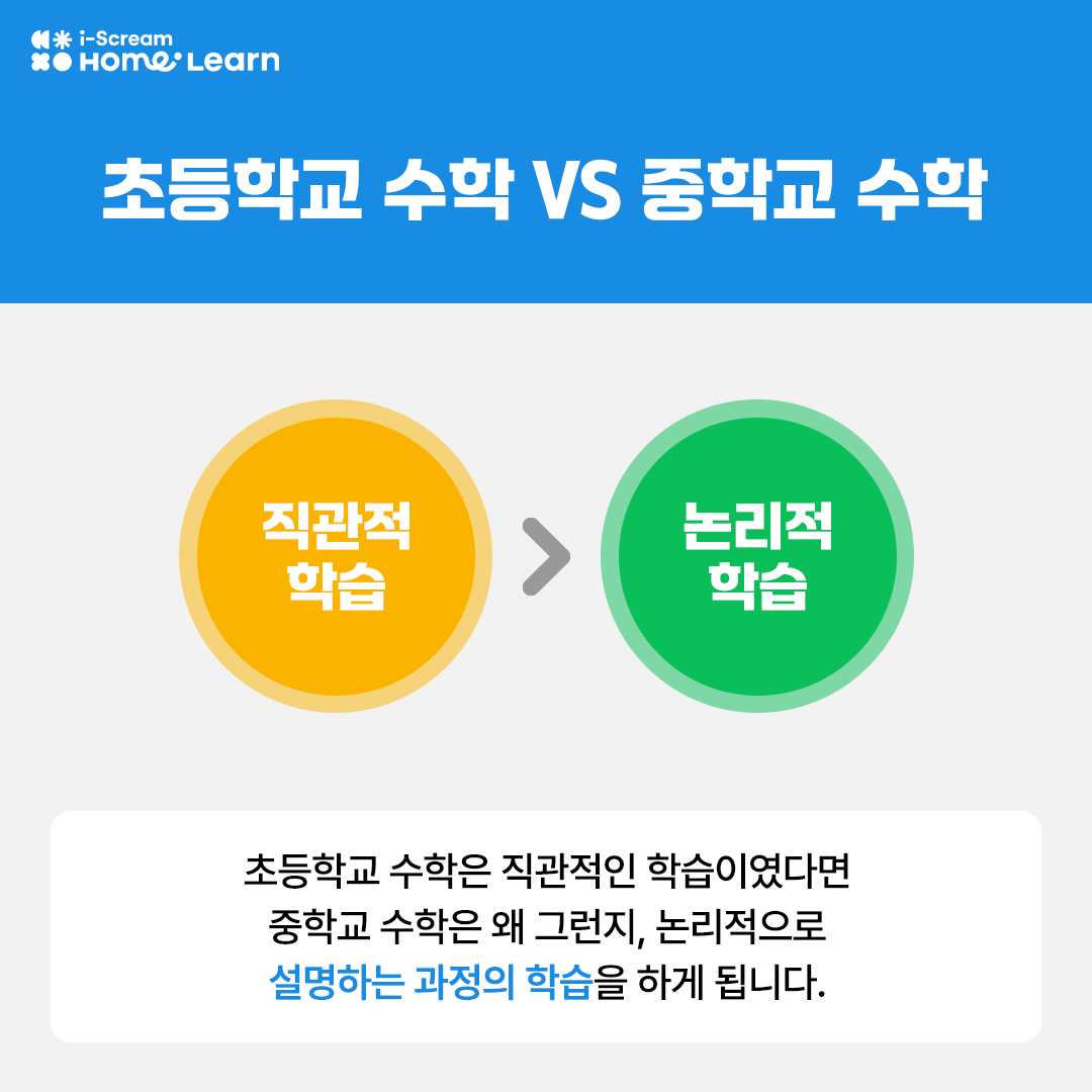 초등과 중등 수학 차이